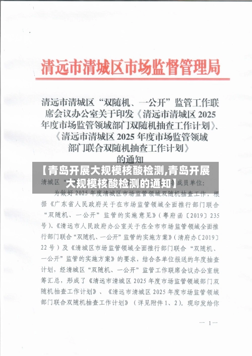【青岛开展大规模核酸检测,青岛开展大规模核酸检测的通知】-第2张图片